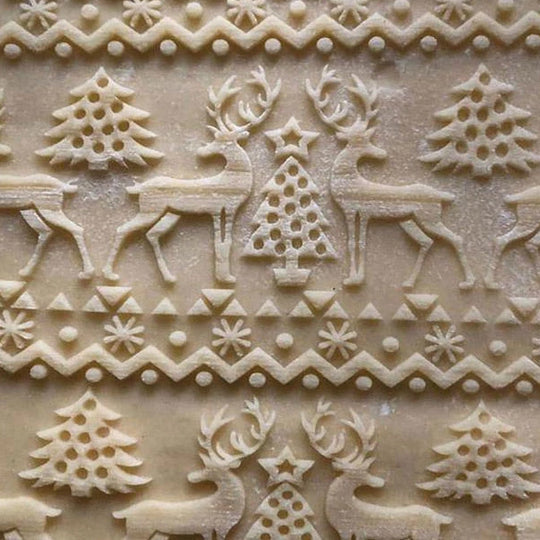 Festive Pattern Embossing Rolling Pin