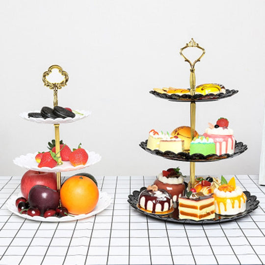 Three-Layer Dessert Plate