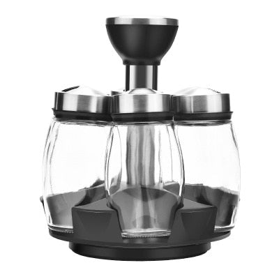 Rotating Kitchen Spice Jars